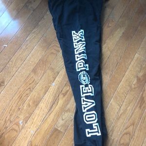 VA Pink Black “Love Pink” Sweatpants Size SM